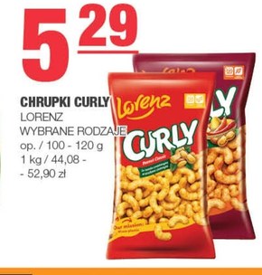 Curly Chrupki kukurydziane ze świeżo zmielonymi orzeszkami ziemnymi 120 g niska cena