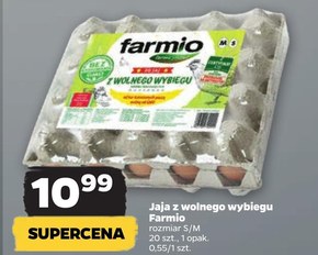 Farmio Jaja z wolnego wybiegu od kur karmionych paszą wolną od GMO M 20 sztuk niska cena