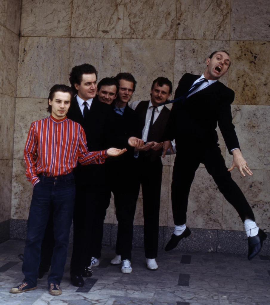 Ireneusz Dudek (pierwszy z prawej) w latach 70. ze swoim zespołem
