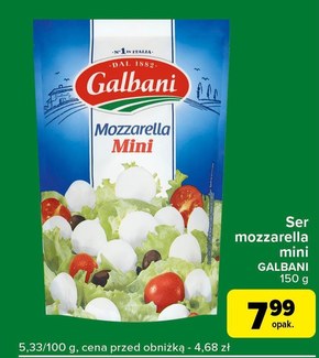 Galbani Ser Mozzarella mini 150 g niska cena