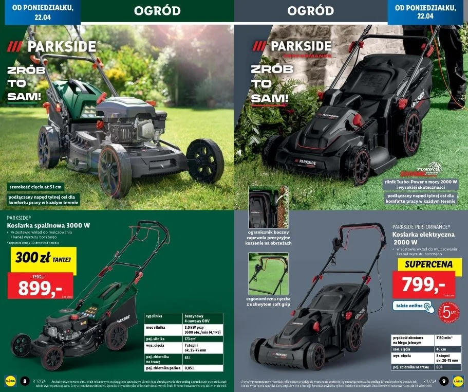 Lidl oferuje promocje na kosiarki!
