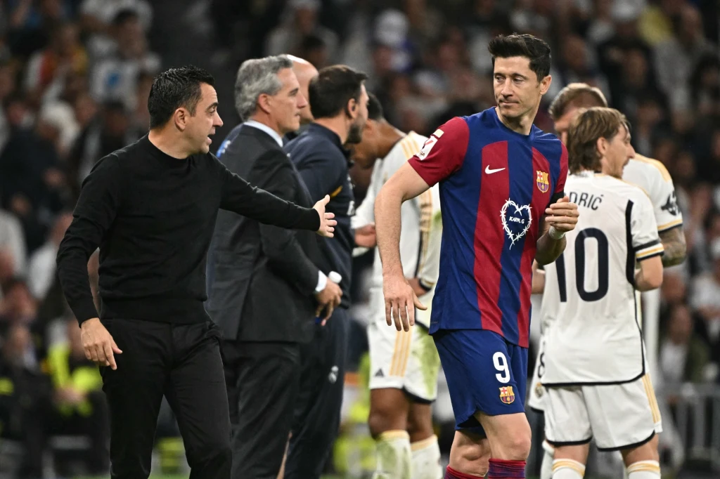 Xavi Hernandez i Robert Lewandowski Xavi Hernandez i Robert Lewandowski