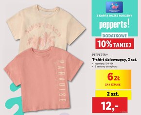 T-shirt dziewczęcy Pepperts niska cena