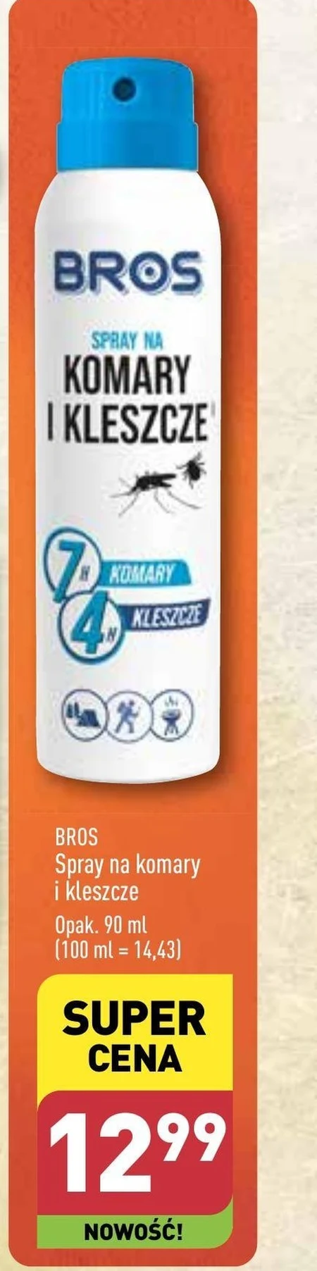 Bros Spray na komary i kleszcze 90 ml