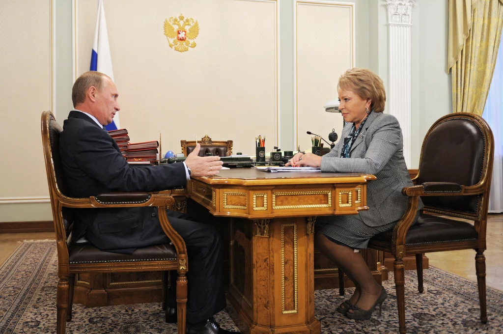 Władimir Putin i Walentina Matwijenko Władimir Putin i Walentina Matwijenko