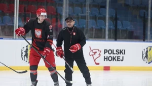 Bartłomiej Jeziorski (po lewej) i trener Robert Kalaber