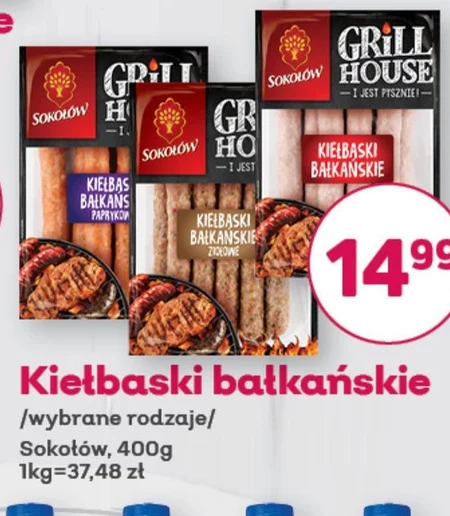 Sokołów Grill House Kiełbaski bałkańskie 400 g