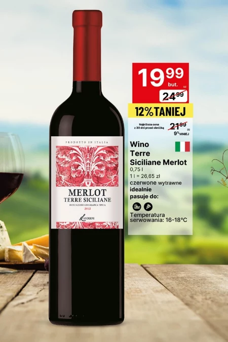 Wino wytrawne Merlot