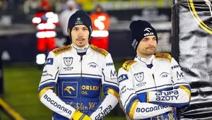 Dominik Kubera i Bartosz Zmarzlik przed meczem Motoru Lublin.