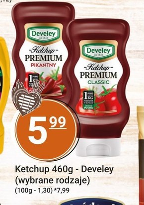 Develey Premium Ketchup pikantny 460 g niska cena