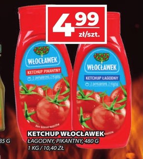 Włocławek Ketchup łagodny 480 g niska cena