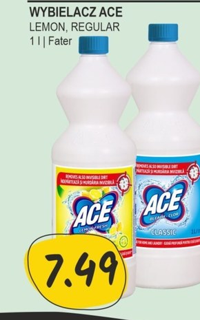 Ace Wybielacz zapach cytrynowy 1 l niska cena