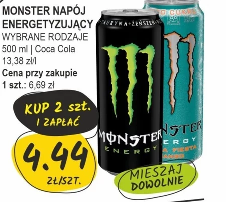 Monster Mule Gazowany napój energetyczny 500 ml