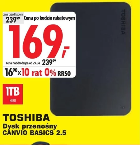 Зовнішній накопичувач Toshiba