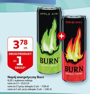 Burn Original Gazowany napój energetyczny 250 ml niska cena