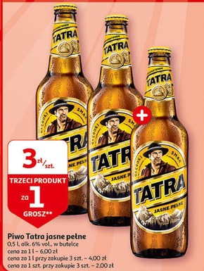 Tatra Piwo jasne pełne 500 ml niska cena