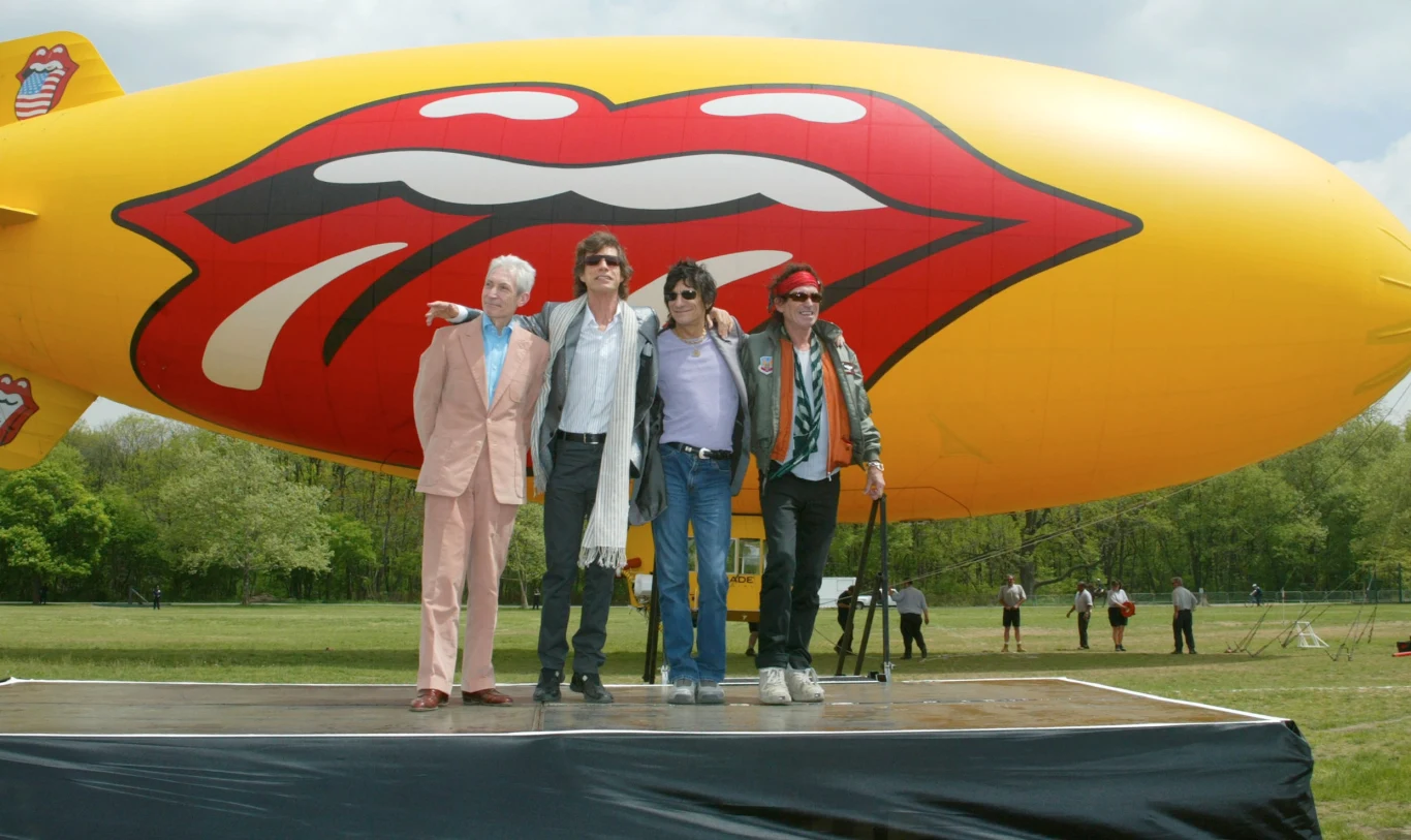 The Rolling Stones ogłaszający trasę na 40-lecie w 2002 roku