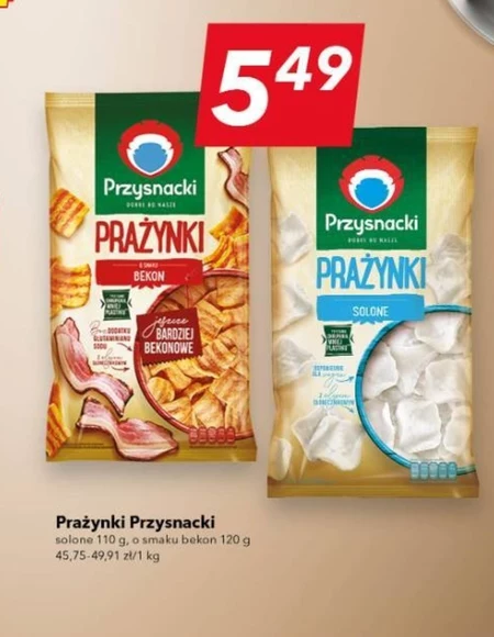 Przysnacki Prażynki o smaku bekon 120 g