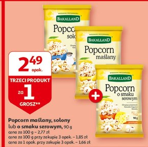 Bakalland Popcorn maślany 90 g niska cena