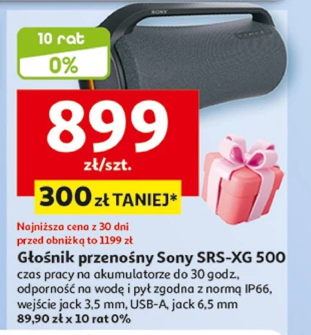 Głośnik bezprzewodowy Sony