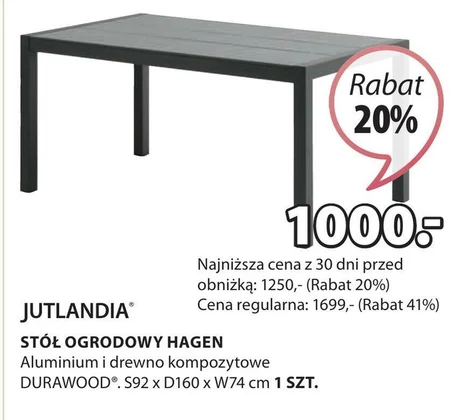 Садовий стіл Jutlandia