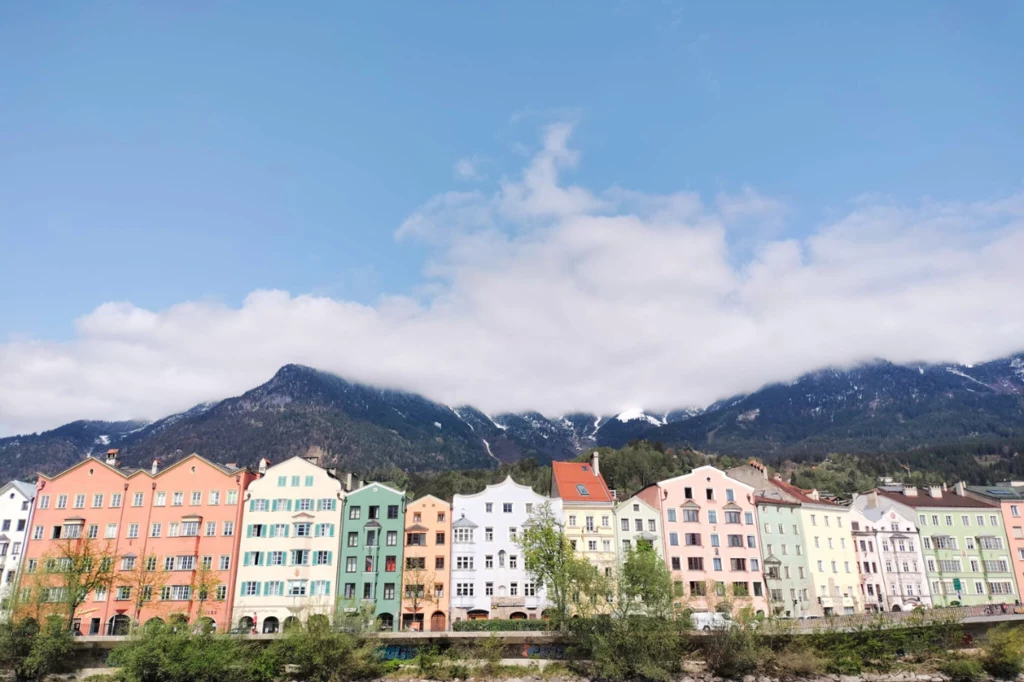 Kolorowe domki w Innsbruck