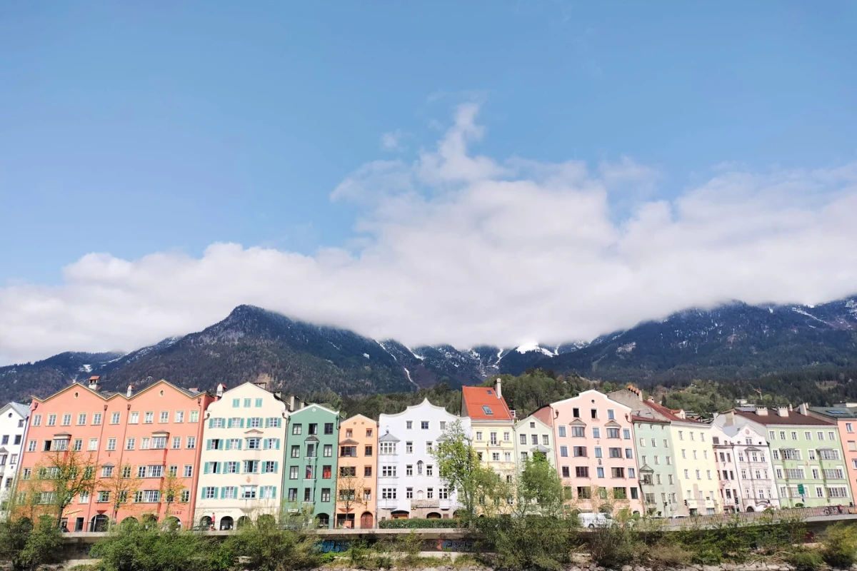 Kolorowe domki w Innsbruck