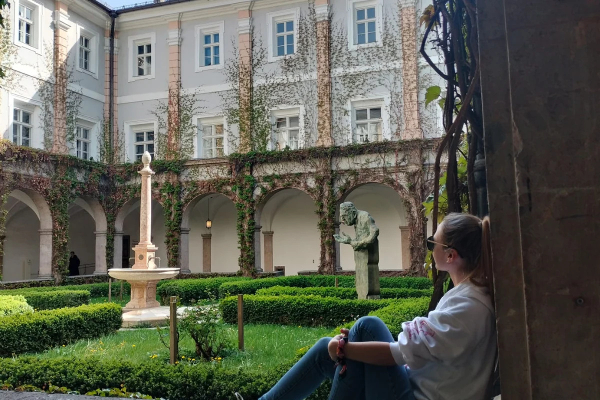 Ogród w muzeum w Innsbrucku