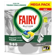 Fairy Platinum Cytryna Kapsułki do zmywarki All In One, 113 tabletek