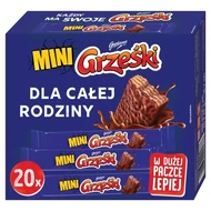 Grześki Mini Wafel przekładany kremem kakaowym w czekoladzie 400 g (20 x 20 g)