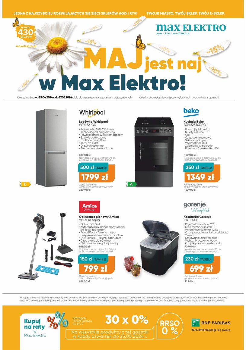 Gazetka promocyjna Max Elektro - ważna od 25. 04. 2024 do 27. 05. 2024
