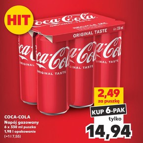 Coca-Cola Napój gazowany 6 x 330 ml niska cena