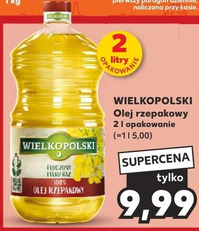 Wielkopolski Olej rzepakowy 2 l niska cena