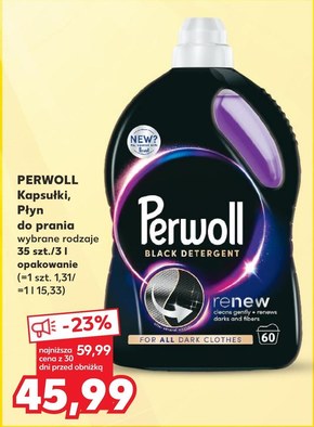 Perwoll Renew Black Płynny środek do prania 2880 ml (48 prania) niska cena