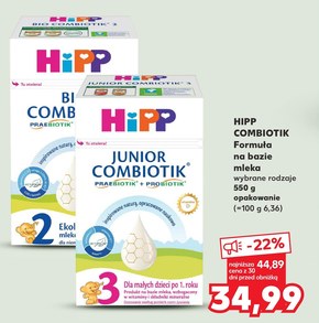 HiPP Junior Combiotik 5 Produkt na bazie mleka dla przedszkolaka 550 g niska cena