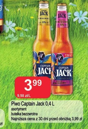 Captain Jack Exotic Daiquiri Piwo smakowe 400 ml niska cena