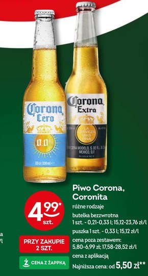 Corona Extra Piwo jasne 0,355 l niska cena