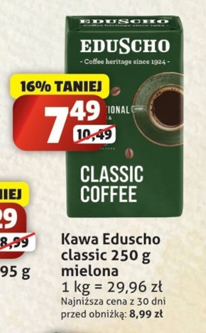 Kawa mielona Eduscho niska cena