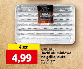 Tacki aluminiowe Grill&Fun niska cena