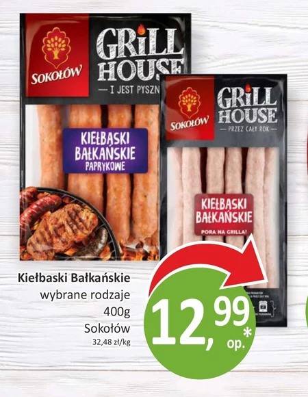 Sokołów Grill House Kiełbaski bałkańskie 400 g