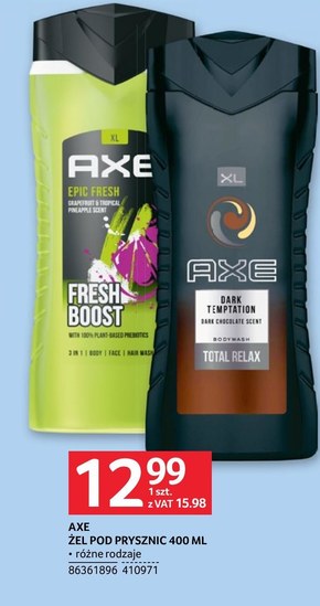 Axe Excite Żel pod prysznic 3w1 400 ml niska cena