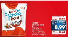 Kinder Schoko-Bons Czekoladki z mlecznej czekolady z nadzieniem mlecznym i orzechami 125 g niska cena