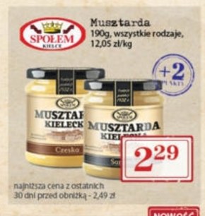 Musztarda Kielecka czeska 190 g niska cena