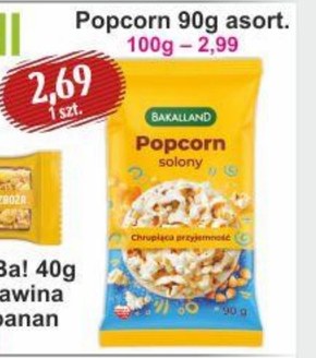Bakalland Popcorn solony 90 g niska cena