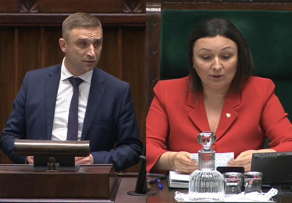 Sejm. Na sali plenarnej pojawił się Robert Bąkiewicz. Zareagowała wicemarszałek Sejm. Na sali plenarnej pojawił się Robert Bąkiewicz. Zareagowała wicemarszałek