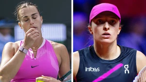 Tenis. Na zdjęciu Aryna Sabalenka oraz Iga Świątek