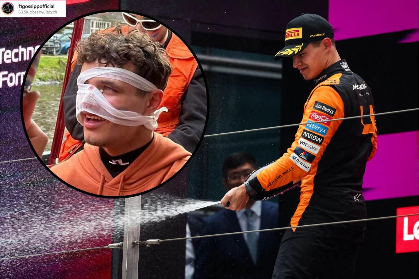 Lando Norris nie będzie miło wspominal imprezy w Holandii Lando Norris nie będzie miło wspominal imprezy w Holandii