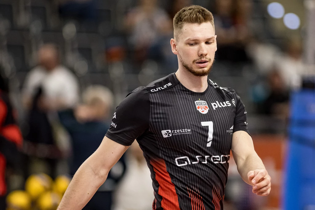 Jakub Kochanowski w barwach Asseco Resovii Rzeszów Jakub Kochanowski w barwach Asseco Resovii Rzeszów