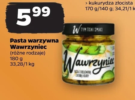Wawrzyniec Pasta warzywna z marchewką dynią i curry 180 g