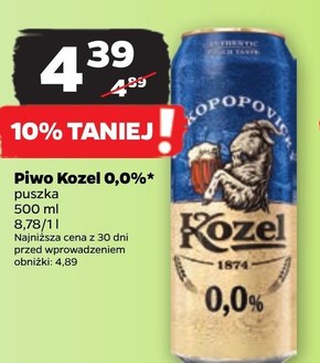 Kozel Piwo bezalkoholowe półciemne 500 ml niska cena
